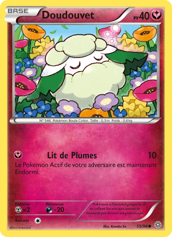 Carte Pokémon Doudouvet de l'extension Origines Antiques