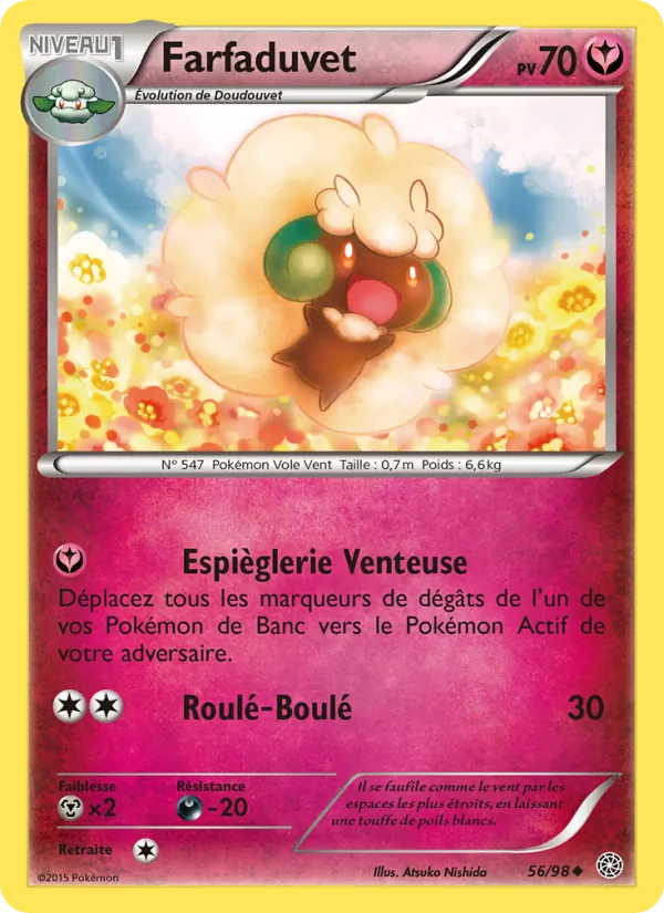 Carte Pokémon Farfaduvet de l'extension Origines Antiques