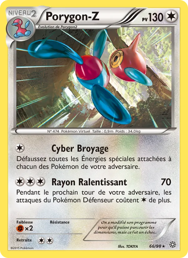 Carte Pokémon Porygon-Z de l'extension Origines Antiques