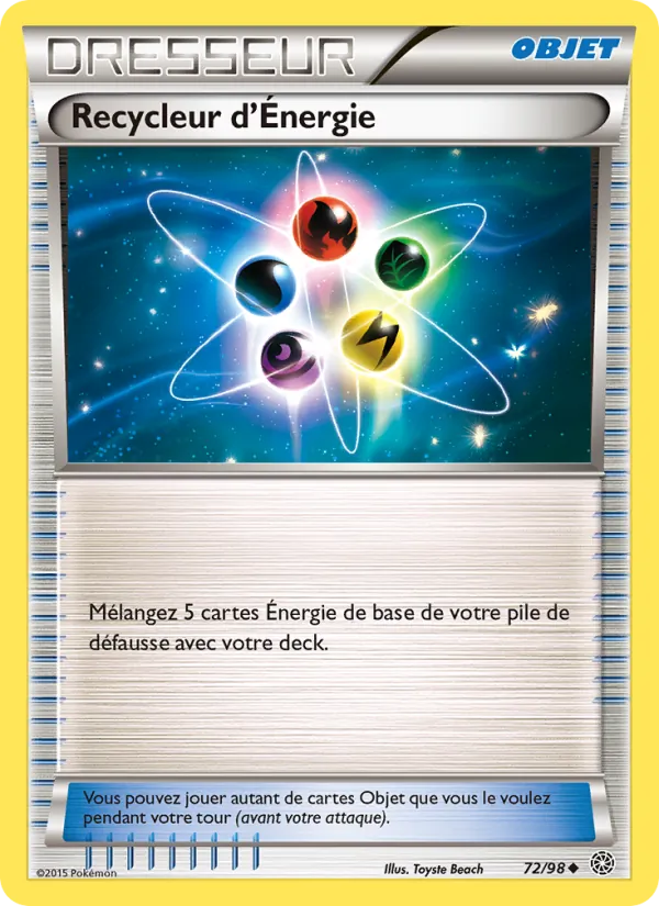 Carte Pokémon Recycleur d'Énergie de l'extension Origines Antiques