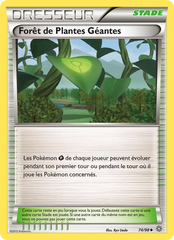 Carte Pokémon Forêt de Plantes Géantes de l'extension Origines Antiques