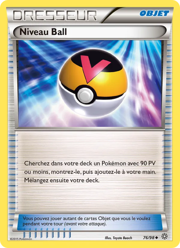 Carte Pokémon Niveau Ball de l'extension Origines Antiques