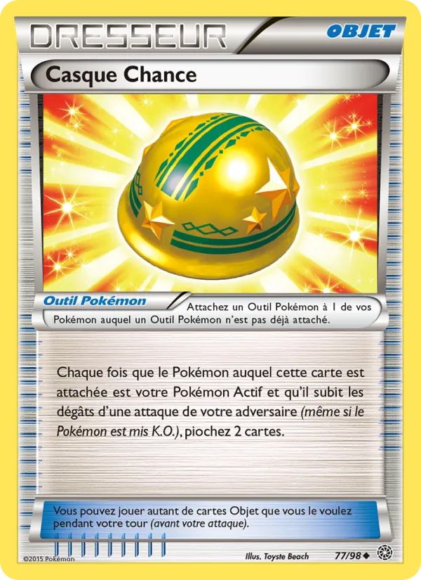 Carte Pokémon Casque Chance de l'extension Origines Antiques