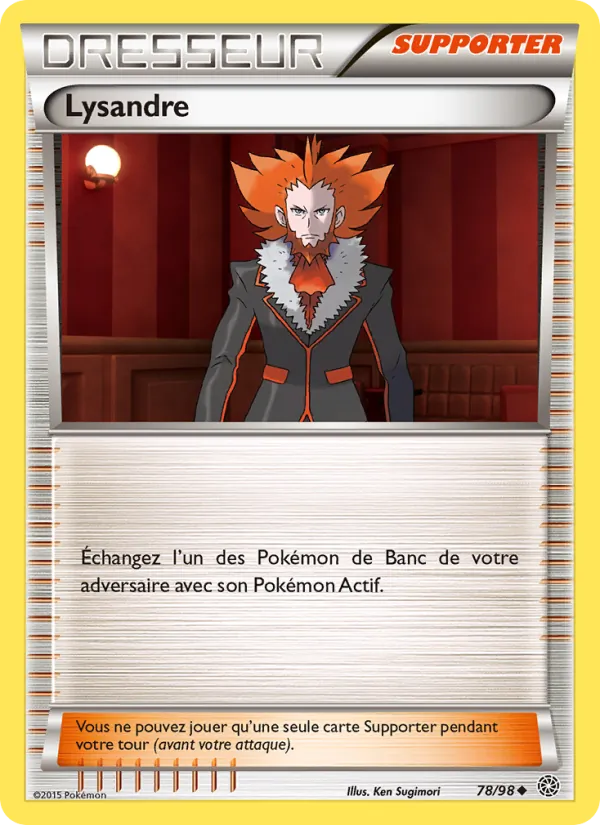 Carte Pokémon Lysandre de l'extension Origines Antiques