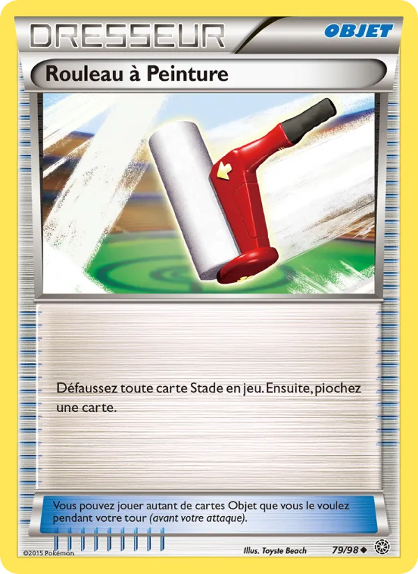 Carte Pokémon Rouleau à Peinture de l'extension Origines Antiques