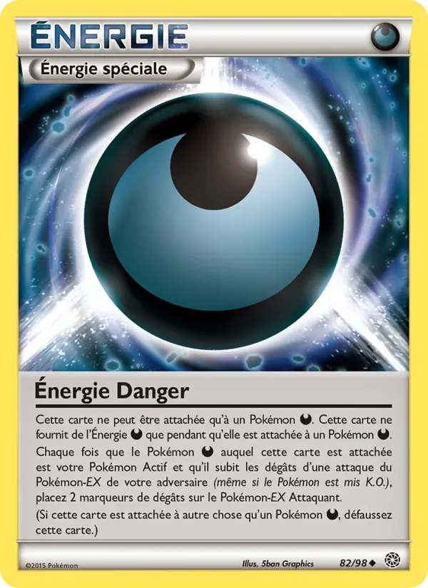 Carte Pokémon Énergie Danger de l'extension Origines Antiques