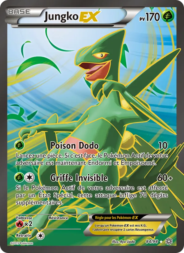Carte Pokémon Jungko EX de l'extension Origines Antiques