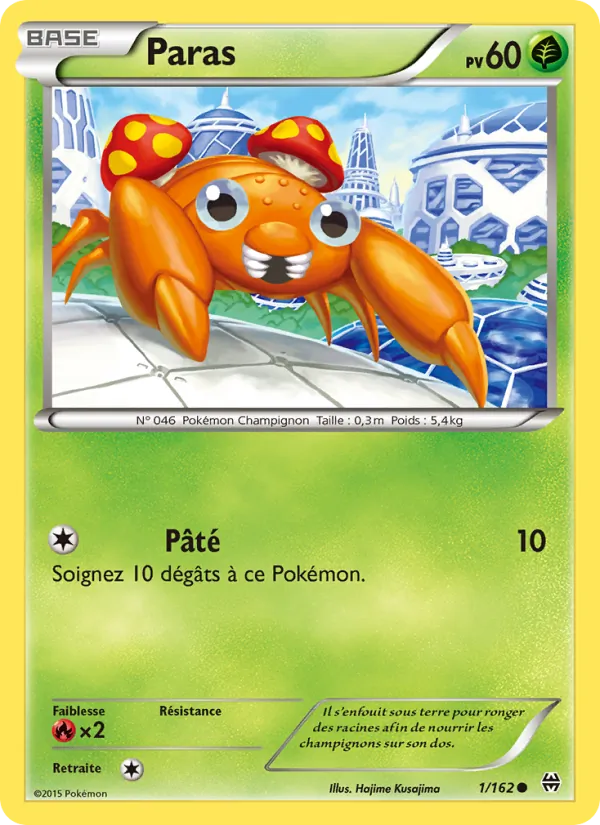 Carte Pokémon Paras de l'extension Impulsion Turbo