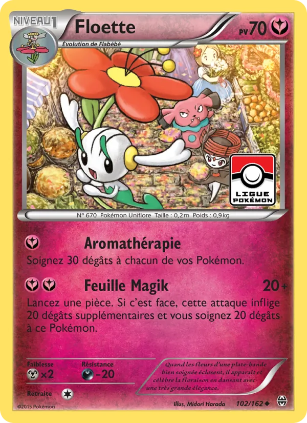 Carte Pokémon Floette de l'extension Impulsion Turbo
