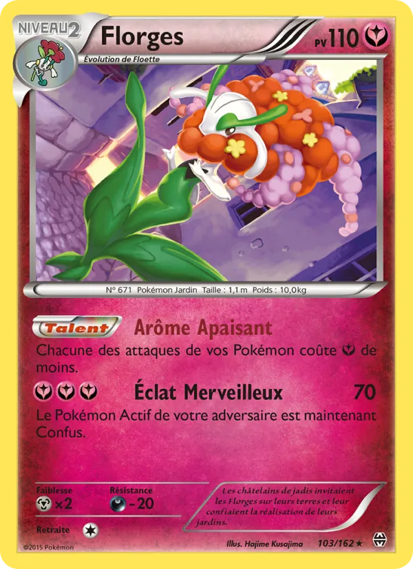 Carte Pokémon Florges de l'extension Impulsion Turbo