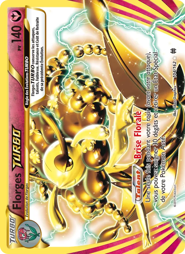 Carte Pokémon Florges TURBO de l'extension Impulsion Turbo