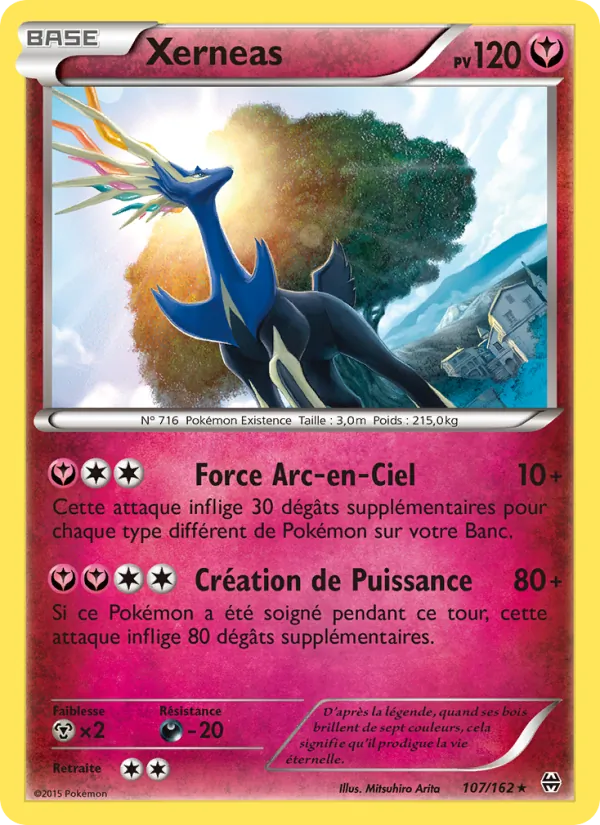 Carte Pokémon Xerneas de l'extension Impulsion Turbo