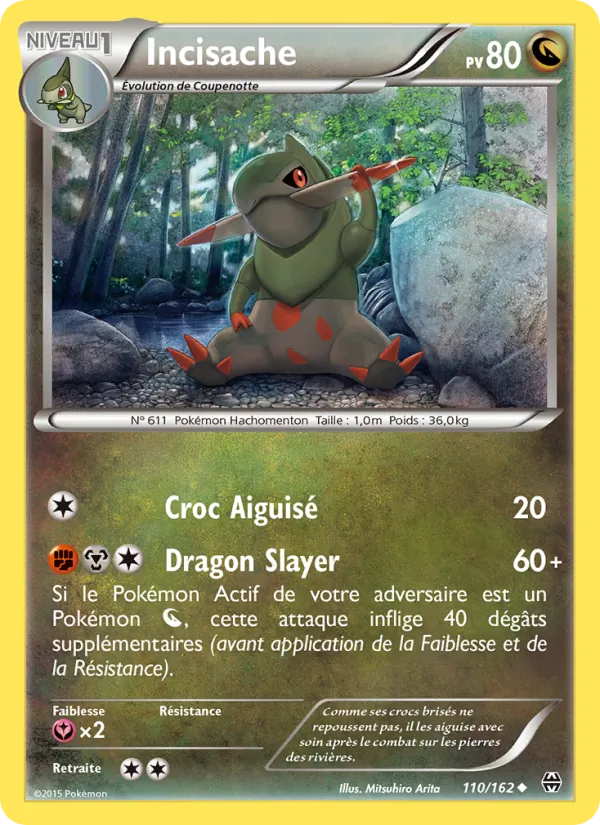 Carte Pokémon Incisache de l'extension Impulsion Turbo