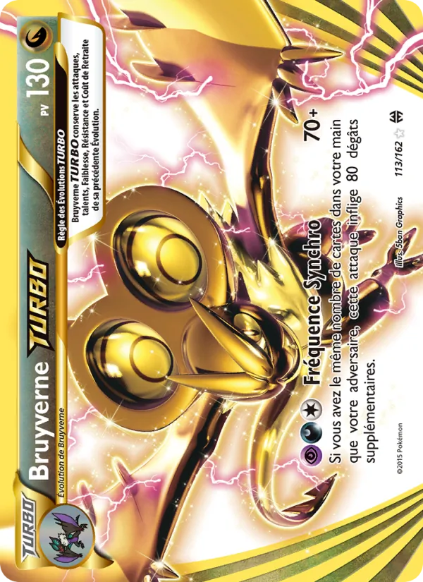 Carte Pokémon Bruyverne TURBO de l'extension Impulsion Turbo