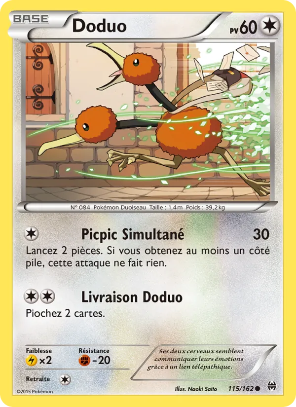 Carte Pokémon Doduo de l'extension Impulsion Turbo