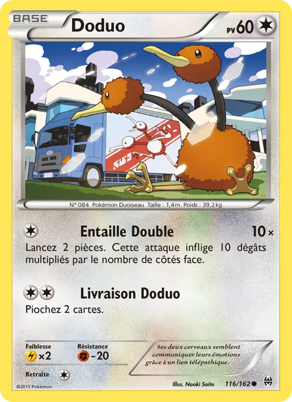 Carte Pokémon Doduo de l'extension Impulsion Turbo