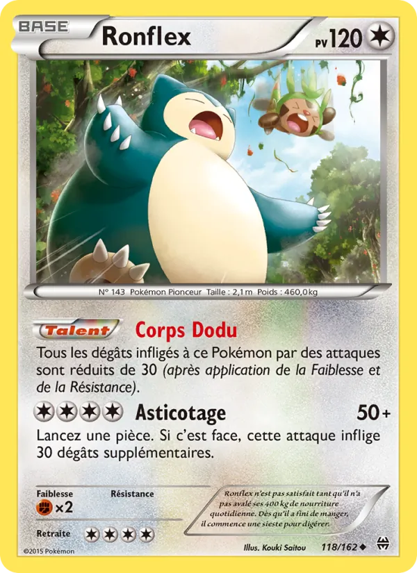 Carte Pokémon Ronflex de l'extension Impulsion Turbo