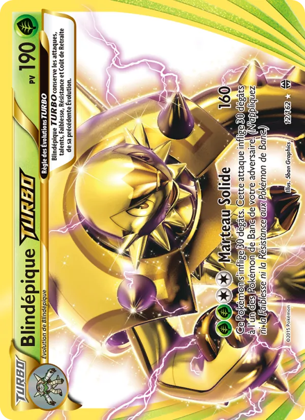 Carte Pokémon Blindépique TURBO de l'extension Impulsion Turbo