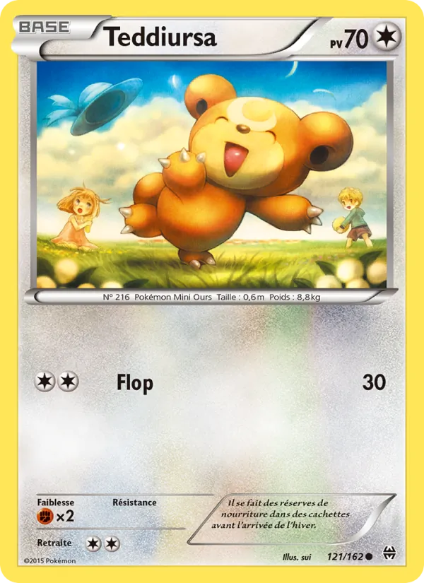 Carte Pokémon Teddiursa de l'extension Impulsion Turbo
