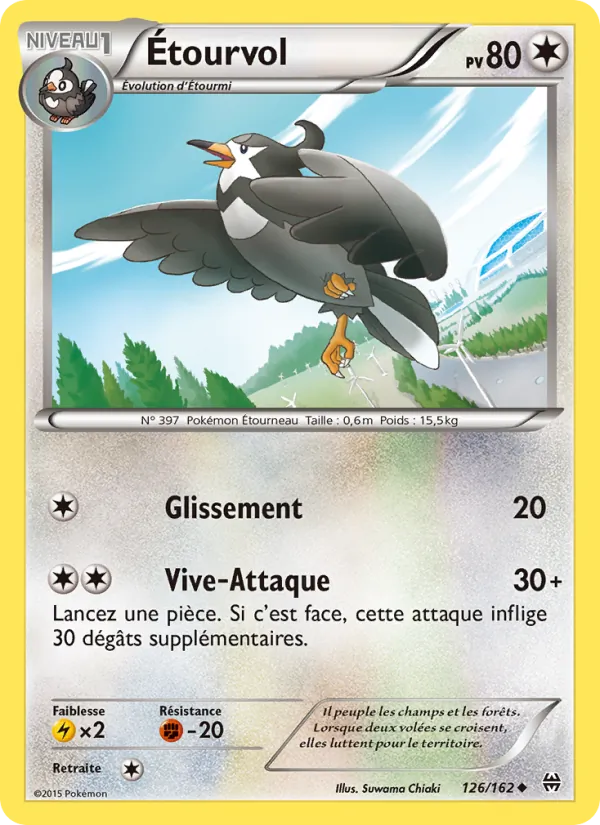 Carte Pokémon Étourvol de l'extension Impulsion Turbo