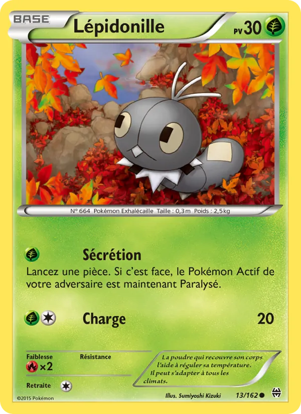 Carte Pokémon Lépidonille de l'extension Impulsion Turbo