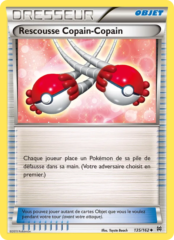 Carte Pokémon Rescousse Copain-Copain de l'extension Impulsion Turbo
