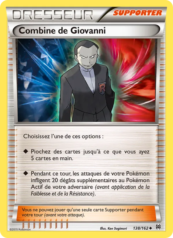 Carte Pokémon Combine de Giovanni de l'extension Impulsion Turbo