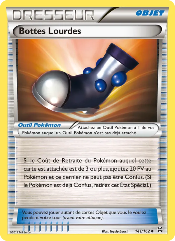 Carte Pokémon Bottes Lourdes de l'extension Impulsion Turbo