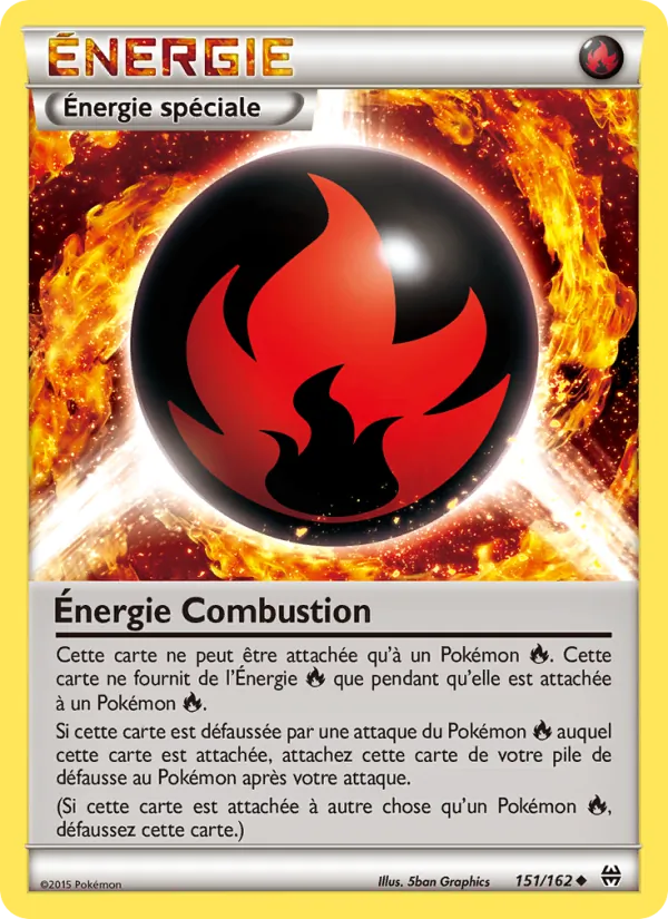 Carte Pokémon Énergie Combustion de l'extension Impulsion Turbo