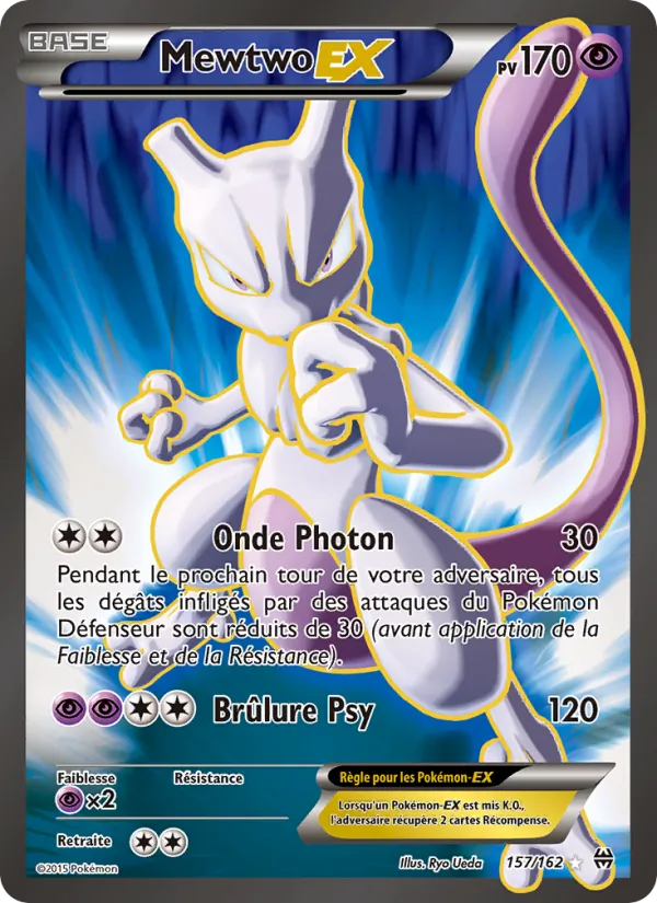 Carte Pokémon Mewtwo EX de l'extension Impulsion Turbo