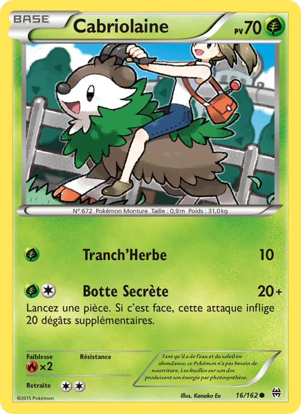 Carte Pokémon Cabriolaine de l'extension Impulsion Turbo