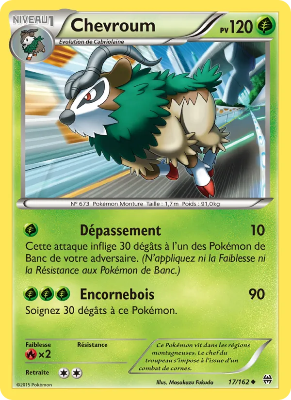 Carte Pokémon Chevroum de l'extension Impulsion Turbo