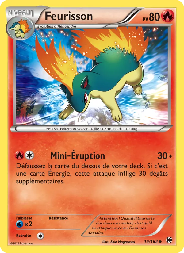 Carte Pokémon Feurisson de l'extension Impulsion Turbo