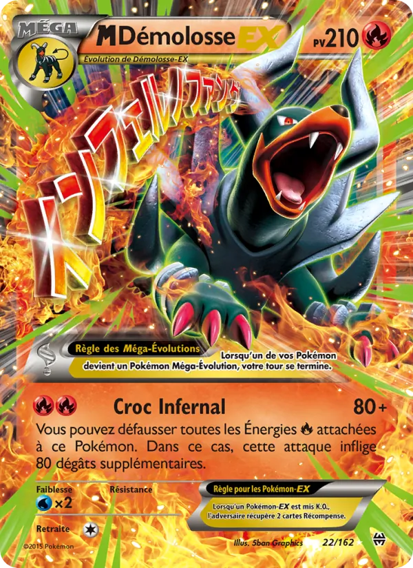 Carte Pokémon M-Démolosse EX de l'extension Impulsion Turbo