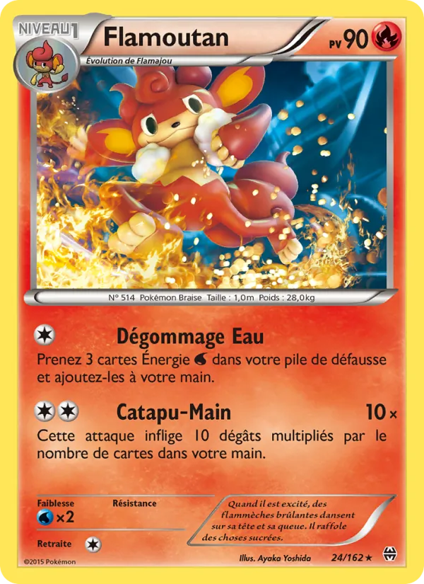 Carte Pokémon Flamoutan de l'extension Impulsion Turbo