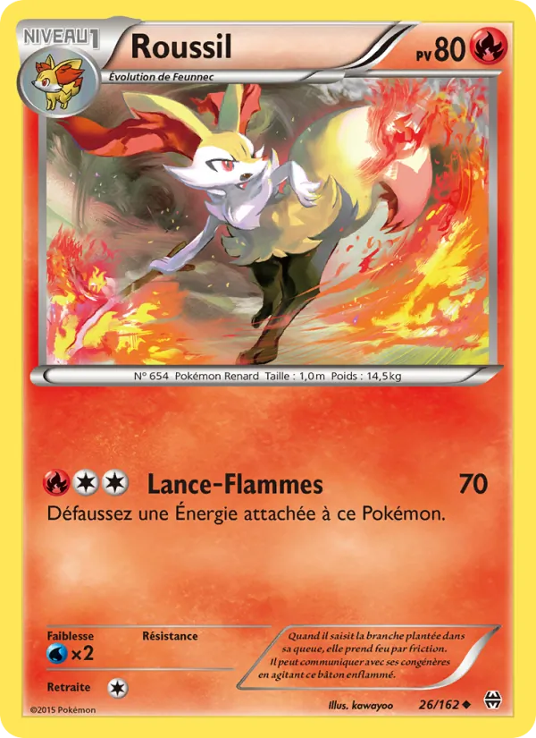 Carte Pokémon Roussil de l'extension Impulsion Turbo