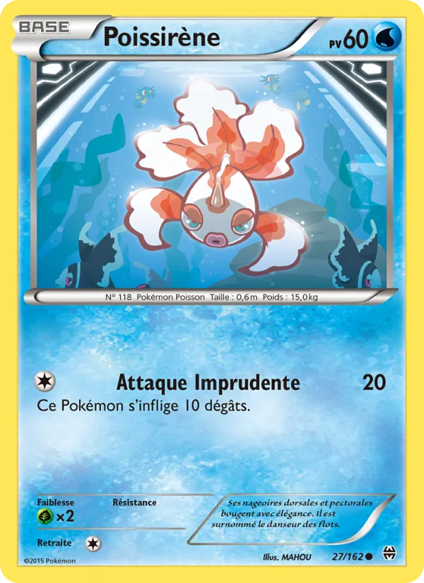 Carte Pokémon Poissirène de l'extension Impulsion Turbo