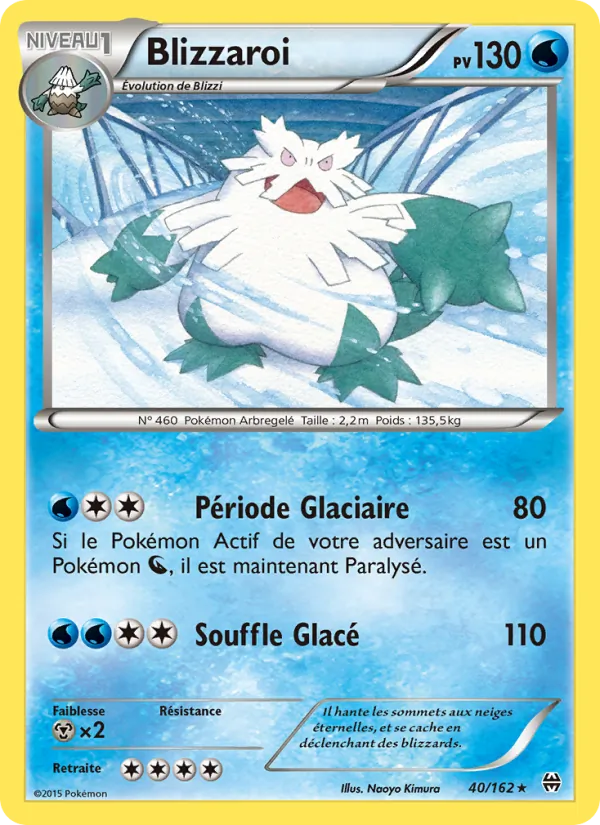 Carte Pokémon Blizzaroi de l'extension Impulsion Turbo
