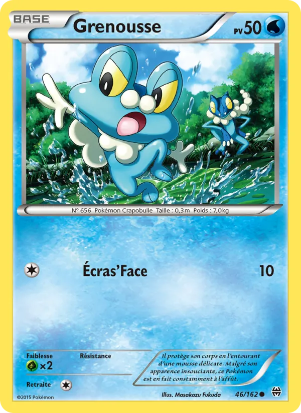 Carte Pokémon Grenousse de l'extension Impulsion Turbo