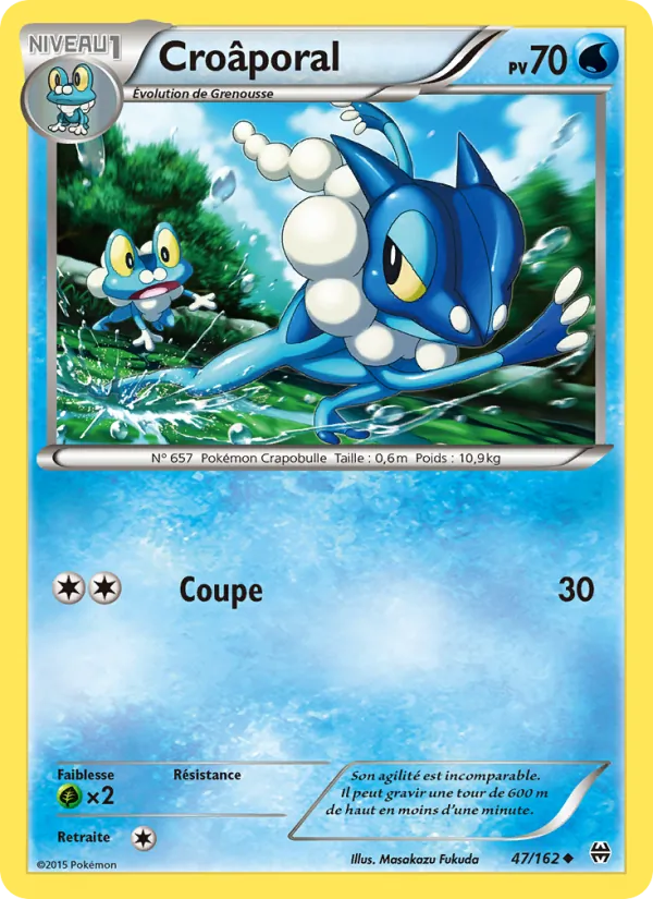 Carte Pokémon Croâporal de l'extension Impulsion Turbo
