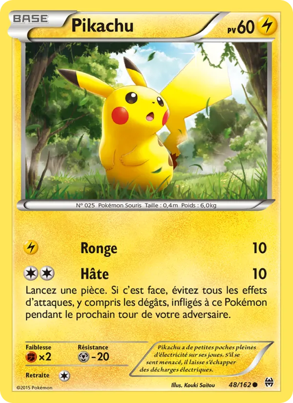 Carte Pokémon Pikachu de l'extension Impulsion Turbo
