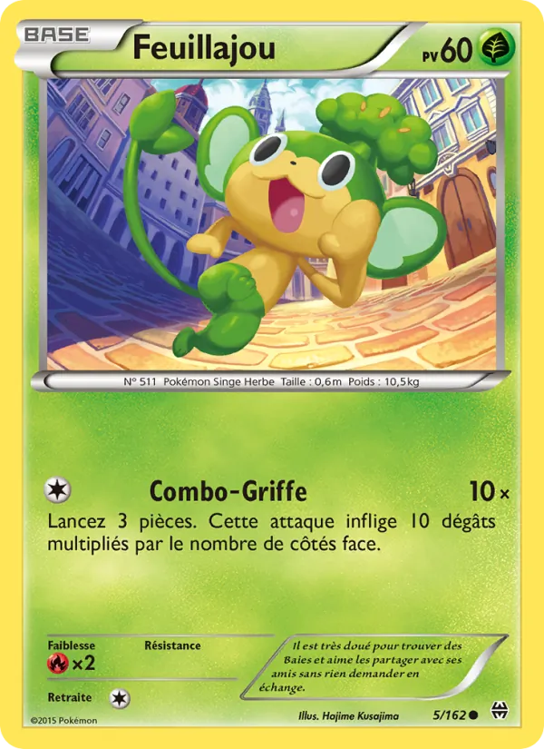 Carte Pokémon Feuillajou de l'extension Impulsion Turbo