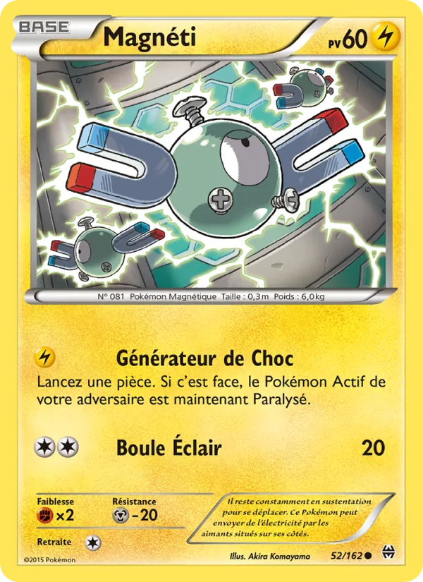 Carte Pokémon Magnéti de l'extension Impulsion Turbo