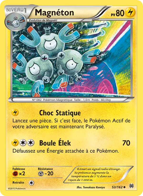 Carte Pokémon Magnéton de l'extension Impulsion Turbo