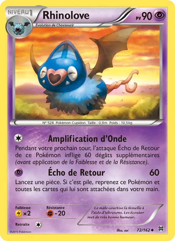 Carte Pokémon Rhinolove de l'extension Impulsion Turbo
