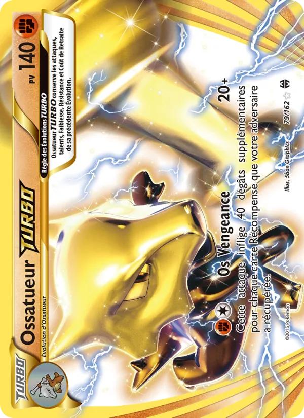 Carte Pokémon Ossatueur TURBO de l'extension Impulsion Turbo