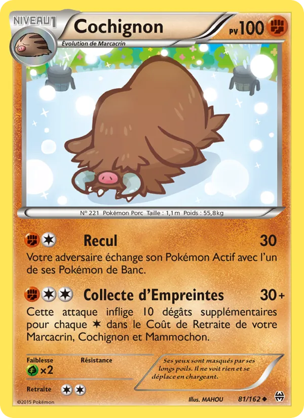 Carte Pokémon Cochignon de l'extension Impulsion Turbo