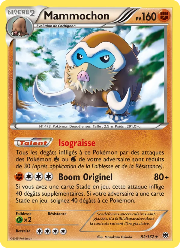 Carte Pokémon Mammochon de l'extension Impulsion Turbo