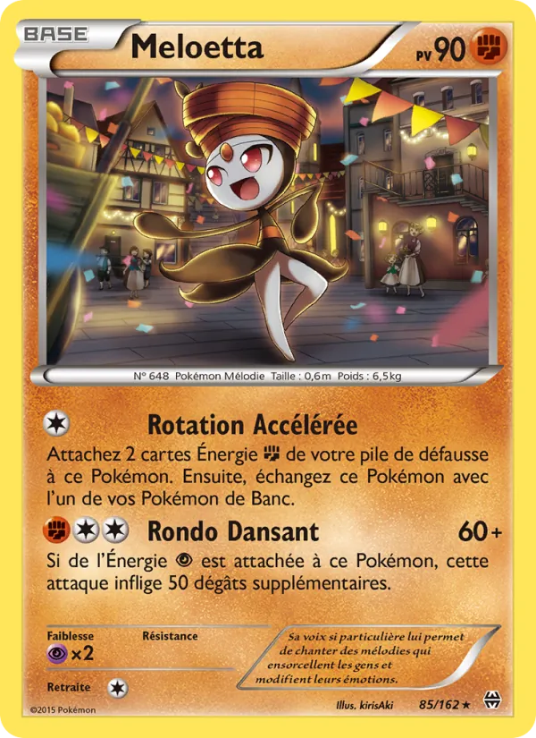 Carte Pokémon Meloetta de l'extension Impulsion Turbo