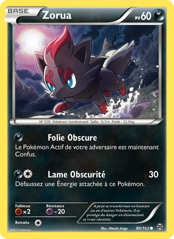 Carte Pokémon Zorua de l'extension Impulsion Turbo